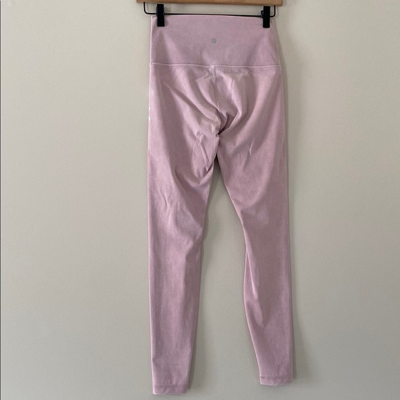 Lululemon x SoulCycle Skull Wunder Under High Rise Leggings Snow Wash Pink Sz 4 - Picture 7 of 15